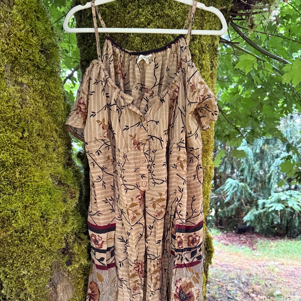 Kantha Bae Silk Twirl Away Tank Dress